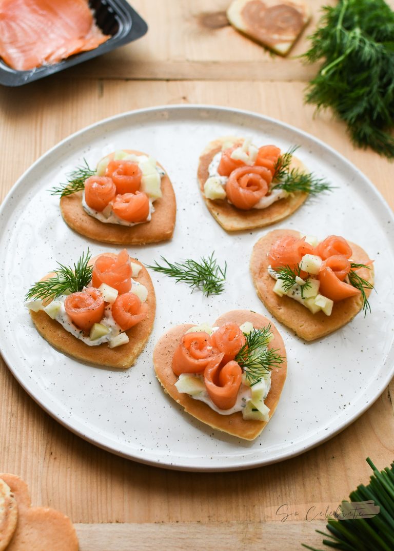 Recept Hartvormige Blini S Met Gerookte Zalm So Celebrate Vier