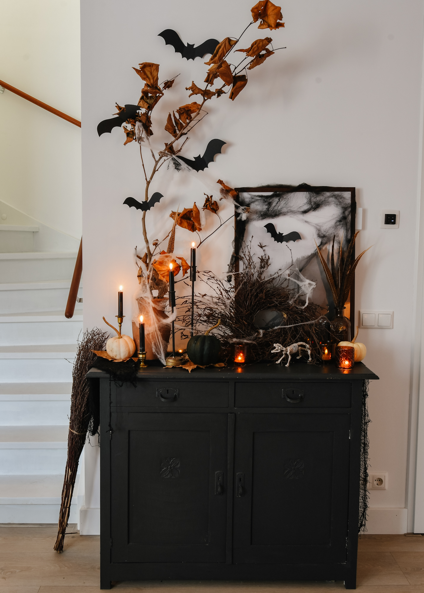 spooky decoratie op mijn kastje - Celebrate! - vier de seizoenen